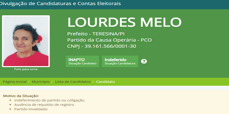 Lourdes Melo tem candidatura indeferida